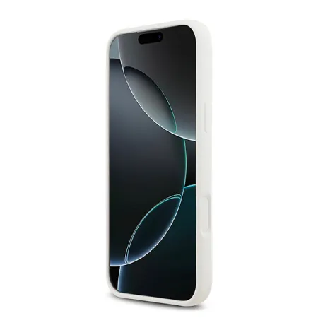 Lagerfeld для iPhone 17 Pro чехол Liquid Silicone Hearts Hard White (MagSafe)