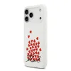 Lagerfeld для iPhone 17 Pro чехол Liquid Silicone Hearts Hard White (MagSafe)
